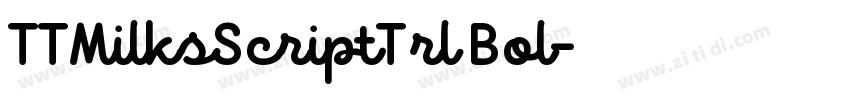 TTMilksScriptTrl Bol字体转换 TTMilksScriptTrl Bol字体转换